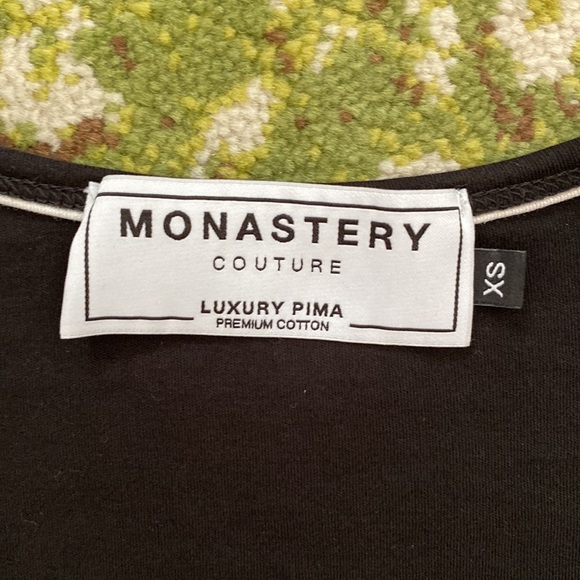 Monastery Couture Black Body-con Midriff - Picture 3 of 8